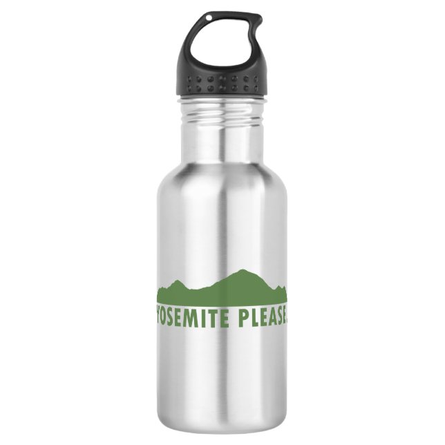 Yosemite Please Stainless Steel Water Bottle (Front)