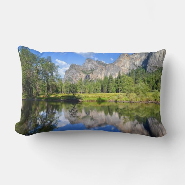 Yosemite Reflection Lumbar Pillow (Front)