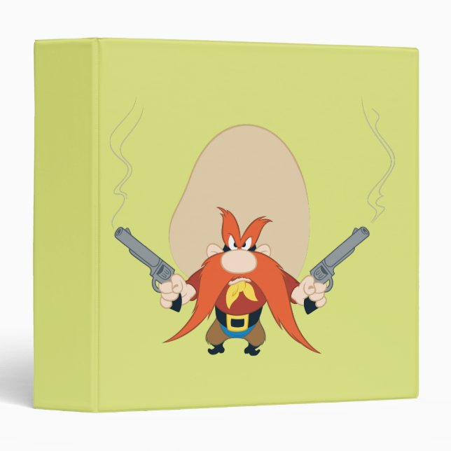 Yosemite Sam Back Off 3 Ring Binder (Front/Spine)