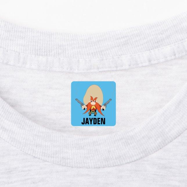 Yosemite Sam Back Off Labels (Affixed)