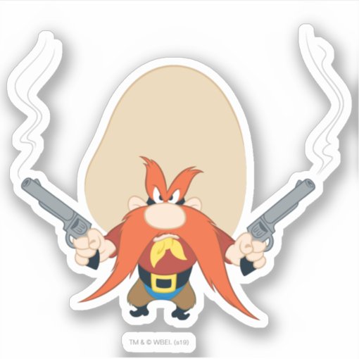 Yosemite Sam Back Off Sticker | Zazzle