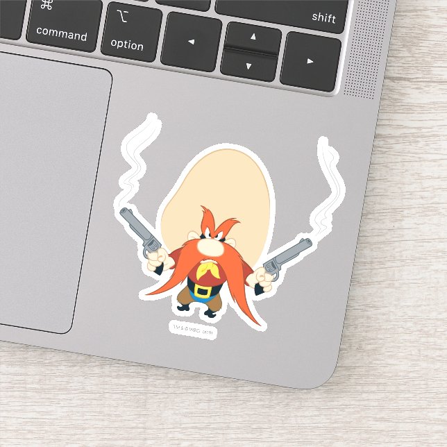Yosemite Sam Back Off Sticker (Detail)