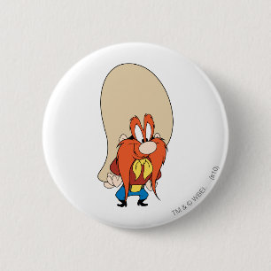 Yosemite Sam Hands on Hips Button