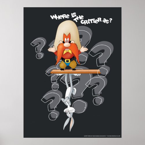 Yosemite Sam Looking For Critter BUGS BUNNY Poster