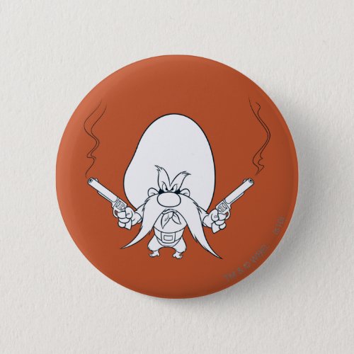 Yosemite Sam Smoking Guns Pinback Button