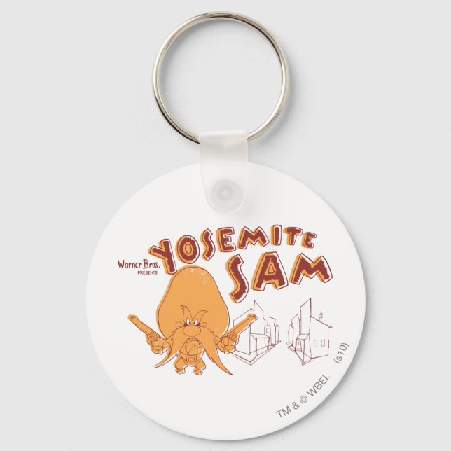 Yosemite Sam Warner Bros. Presents Keychain (Front)