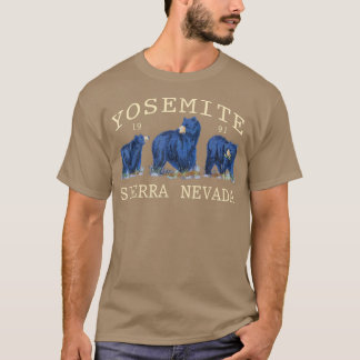 Yosemite Sierra Nevada bear 1991  T-Shirt
