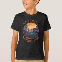 Yosemite Sunset National Park Retro Distressed T-Shirt
