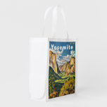 Yosemite Travel Art Grocery Bag at Zazzle