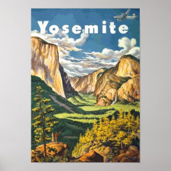 Yosemite Travel Art (vector) Poster by Zazilicious at Zazzle