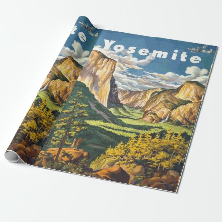 Yosemite Travel Art Wrapping Paper
