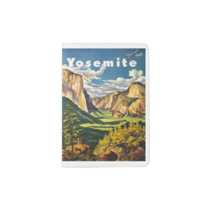 Yosemite USA Vintage Travel passport holder