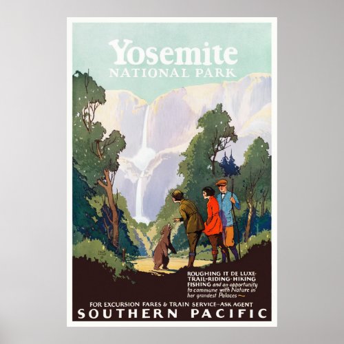 Yosemite USA Vintage Wall Art 1924