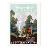 Yosemite Usa Vintage Wall Art 1924 Postcard at Zazzle
