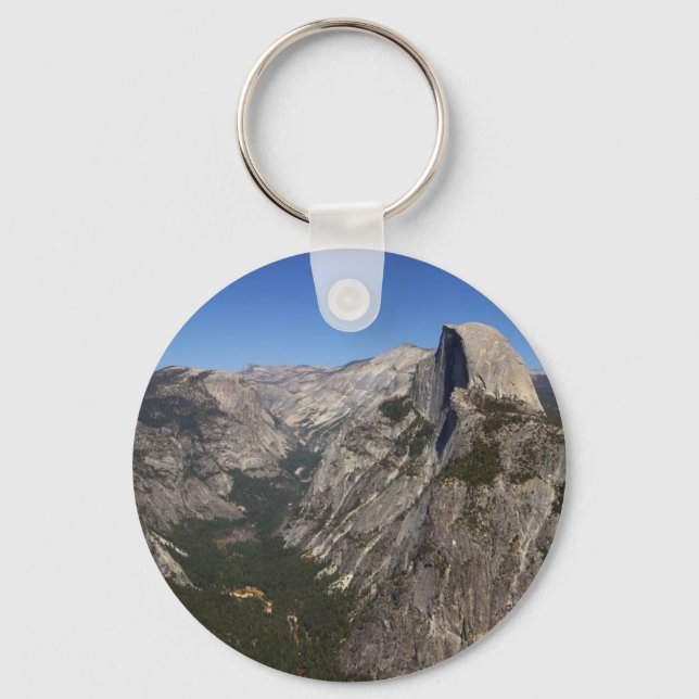 Yosemite Valley And Half Dome From Glacier Point Keychain (Front)