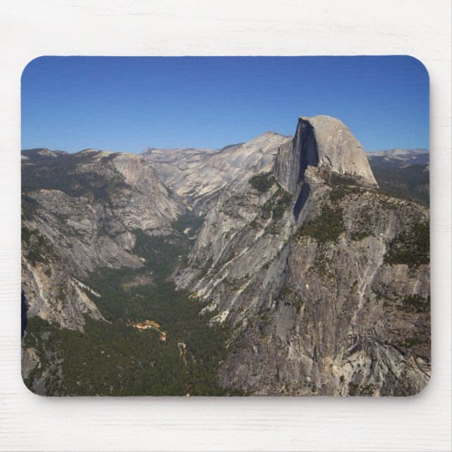 Yosemite Valley And Half Dome From Glacier Point Mouse Pad (Front)