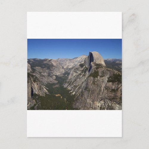 Yosemite Valley And Half Dome From Glacier Point Postcard