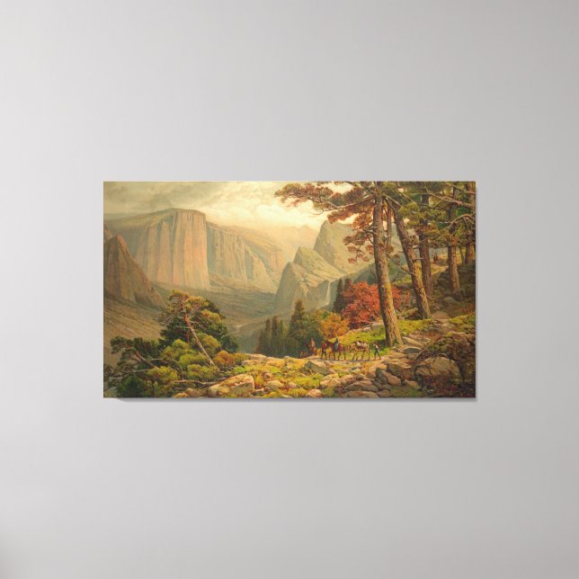 Yosemite Valley California 1887 Canvas Print (Front)