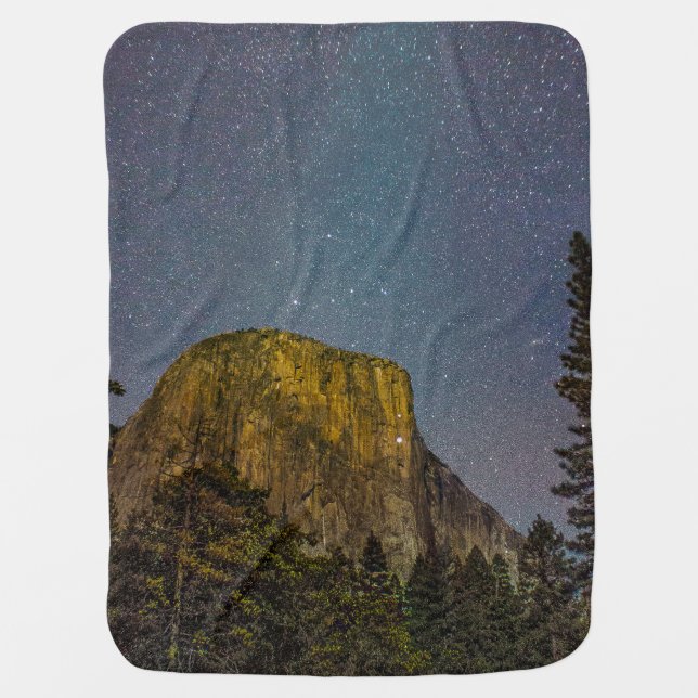 Yosemite Valley El Capitan night sky Stroller Blanket (Front)