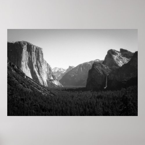 Yosemite Valley from Tunnel View Poster