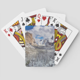 Yosemite Valley in Snow Poker Cards