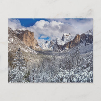 Yosemite Valley in Snow Postcard