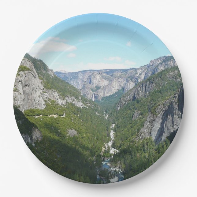 Yosemite Valley in Yosemite National Park Paper Plates (Front)