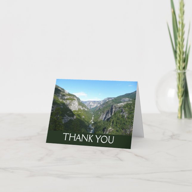 Yosemite Valley in Yosemite National Park Thank You Card (Front)