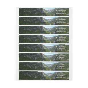 Yosemite Valley in Yosemite National Park Wrap Around Label