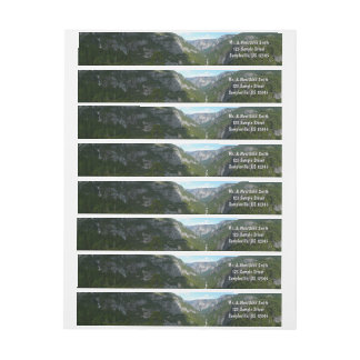 Yosemite Valley in Yosemite National Park Wrap Around Label