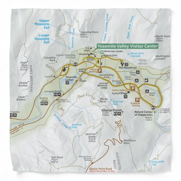 panorama trail yosemite map