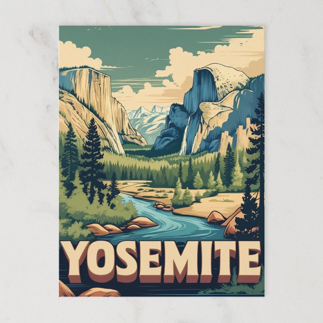 Yosemite Valley National Park Postcard (Creator Uploaded)