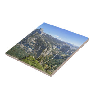 Yosemite Valley Panorama - Yosemite Ceramic Tile