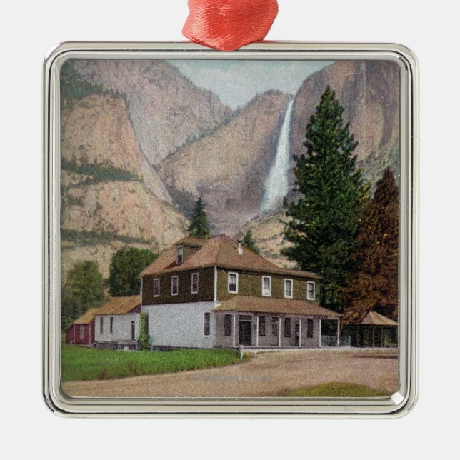 Yosemite Valley Store and Post Office Metal Ornament (Front)