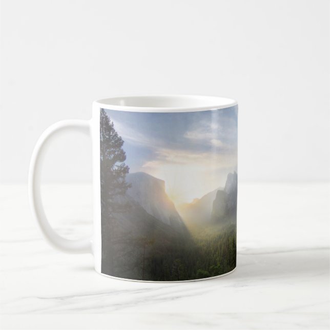 Yosemite Valley Sunrise from Inspiration Point Coffee Mug (Left)