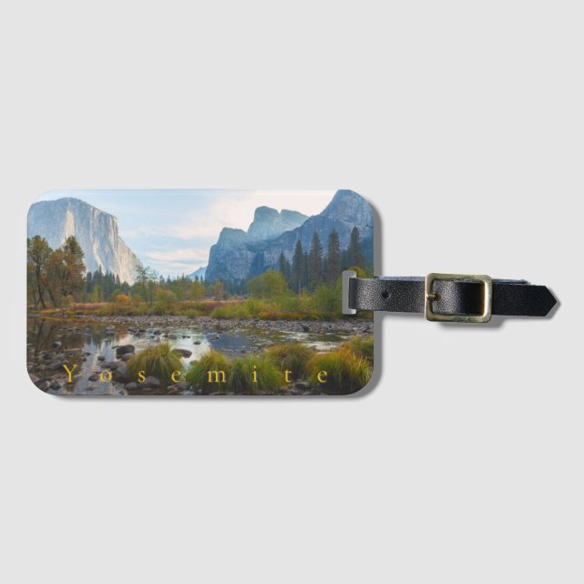 Yosemite Valley View Luggage Tag (Front Horizontal)