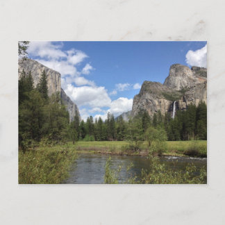 Yosemite Valley Waterfall Postcard