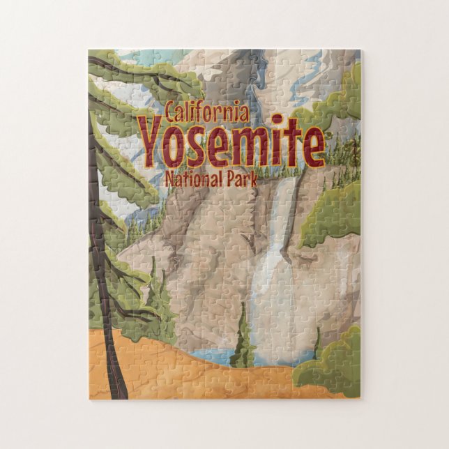 Yosemite Vintage Poster Jigsaw Puzzle (Vertical)
