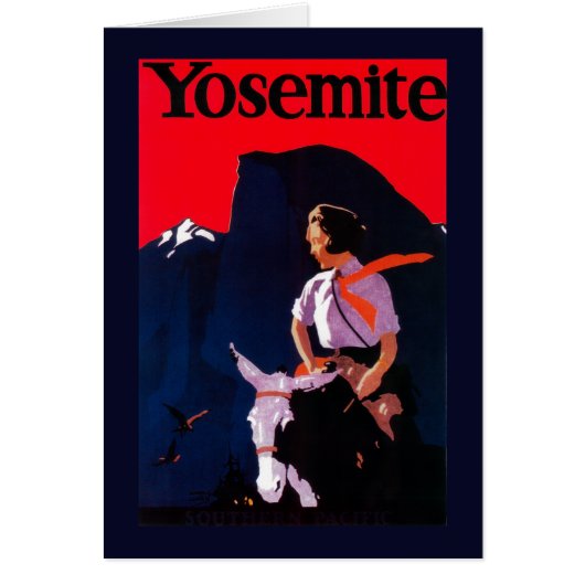 Yosemite Vintage PosterYosemite, CA Cards (Front)