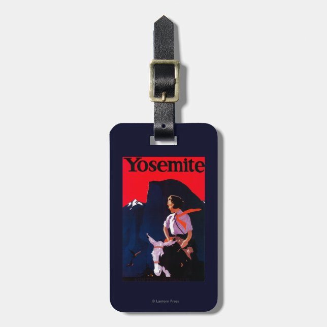 Yosemite Vintage PosterYosemite, CA Luggage Tag (Front Vertical)
