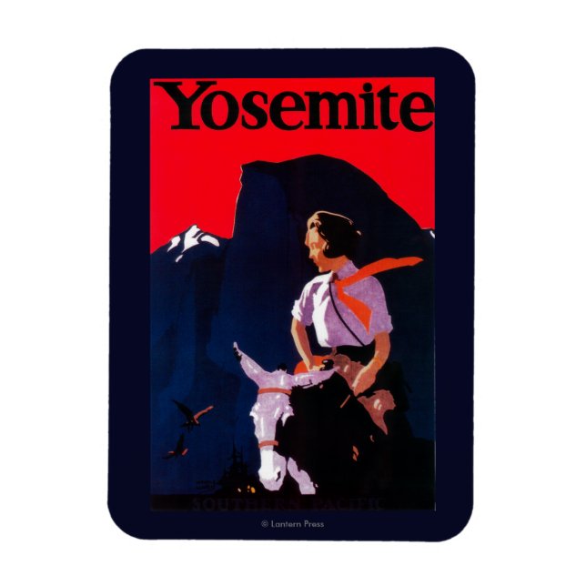 Yosemite Vintage PosterYosemite, CA Magnet (Vertical)