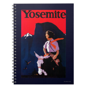 Yosemite Vintage PosterYosemite, CA Notebook
