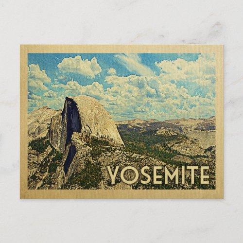 Yosemite Vintage Travel Postcard