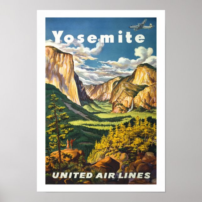 Yosemite Vintage Travel Poster (Front)