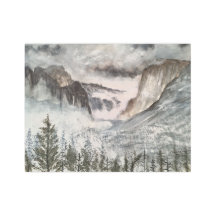 YOSEMITE , WATERCOLOR