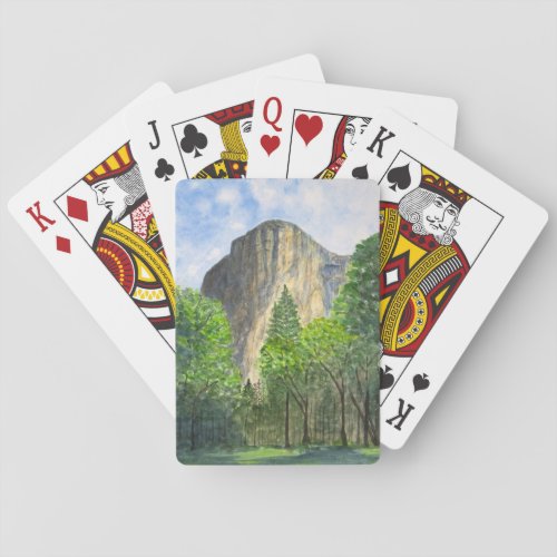 Yosemite watercolor playing cards