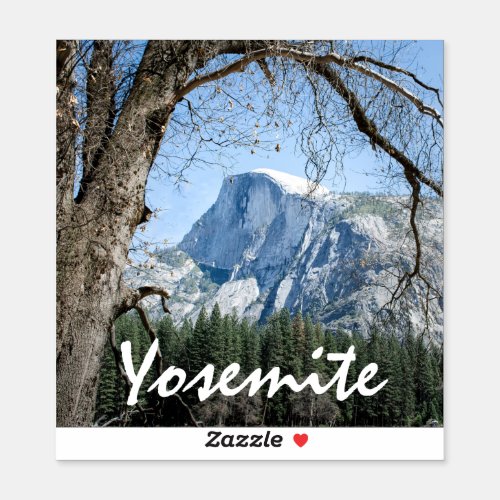 Yosemite's Half Dome Custom-Cut Vinyl Sticker
