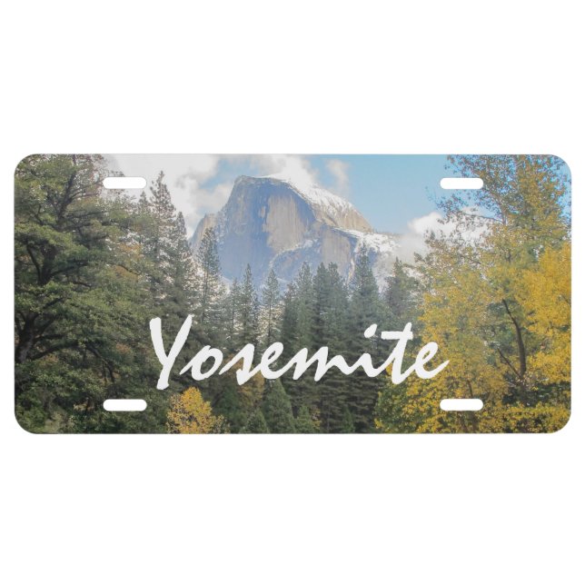 Yosemite's Half Dome License Plate (Front)