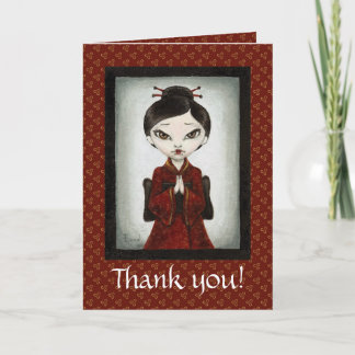 Yoshi Letterpress Thank You Card