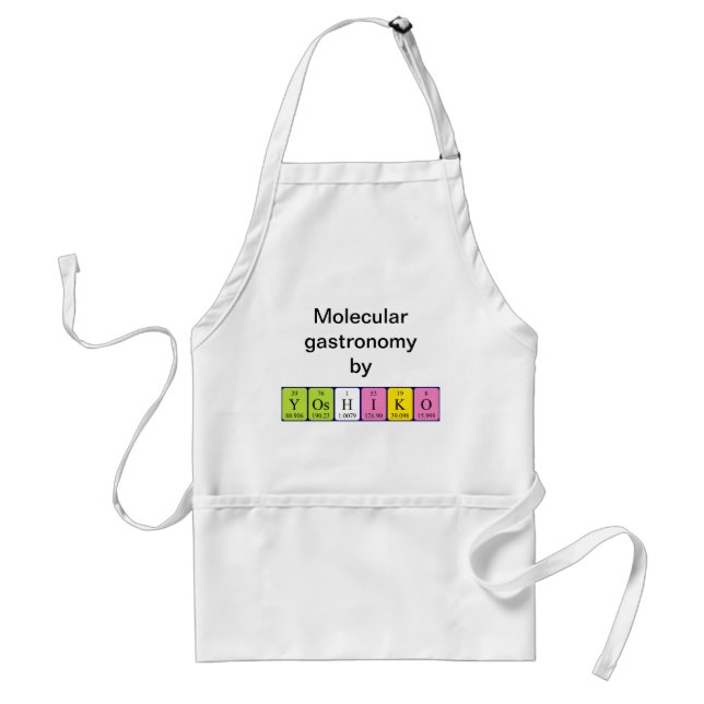 Yoshiko periodic table name apron (Front)